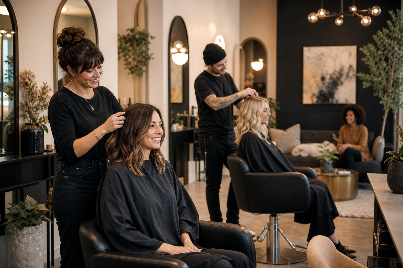 Creative and welcoming atmosphere at Blunt Front Hair Studio